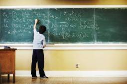 boy at chalkboard