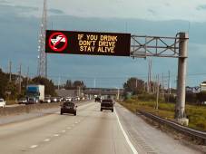 drunk driving PSA sign in Florida