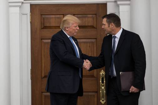 Trump and Kris Kobach